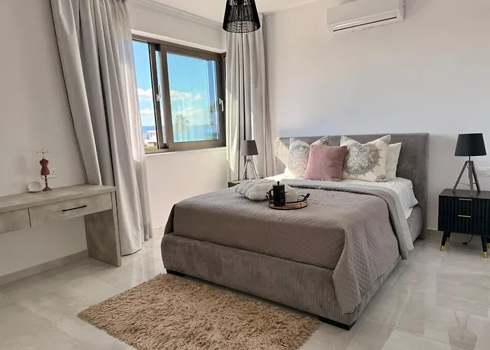 New Villa-roof Garden Sunrise And Ocean Sunset Argaka