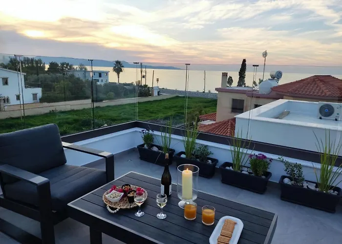 New Villa-roof Garden Sunrise And Ocean Sunset * Argaka